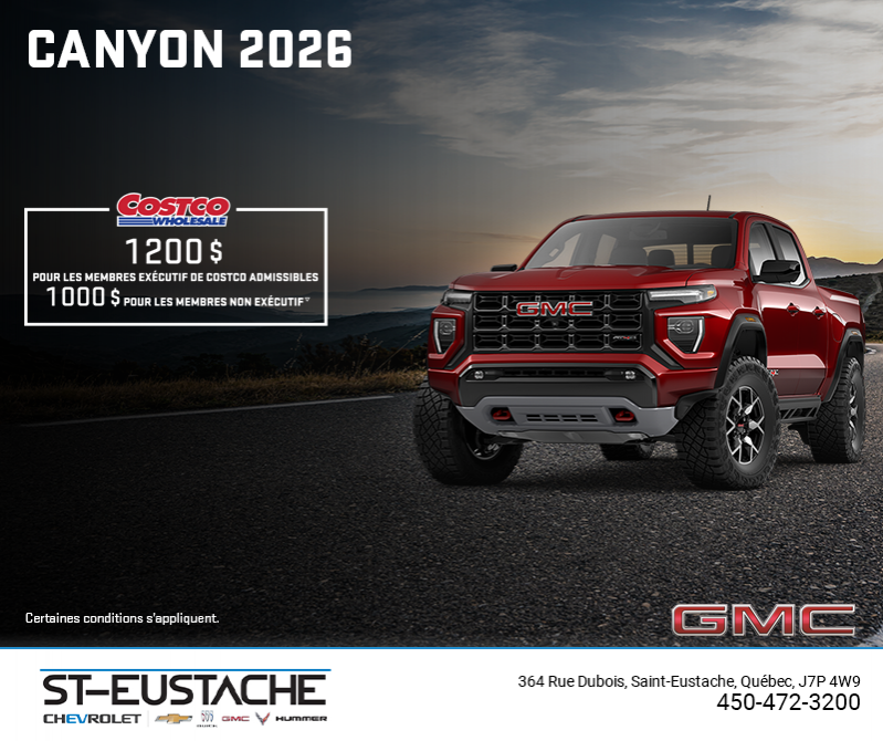 Le GMC Canyon 2026
