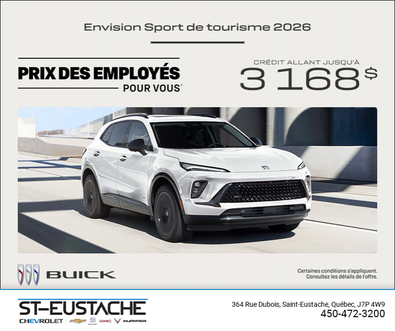 Procurez-vous la Buick Envision 2026