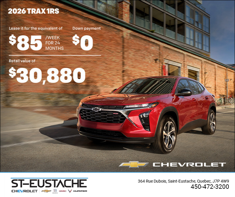 The 2026 Chevrolet Trax 1RS