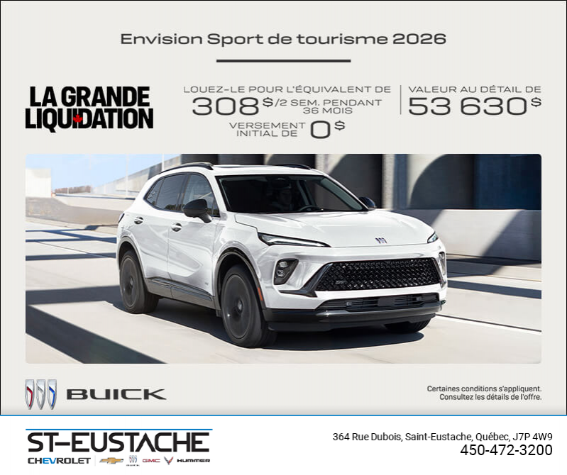 Procurez-vous la Buick Envision 2026