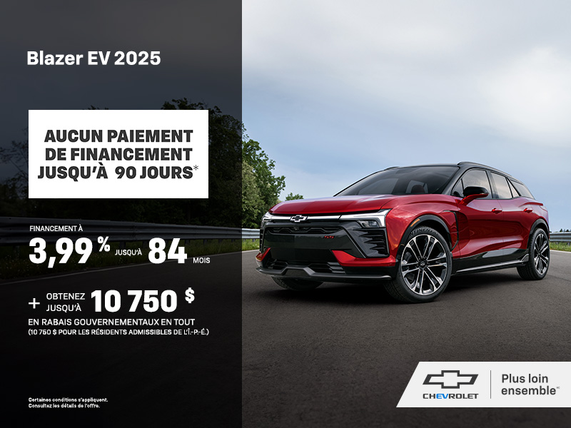 Procurez-vous le Chevrolet Blazer EV 2025