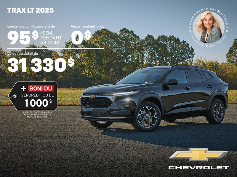 Procurez-vous le Chevrolet Trax LT 2025