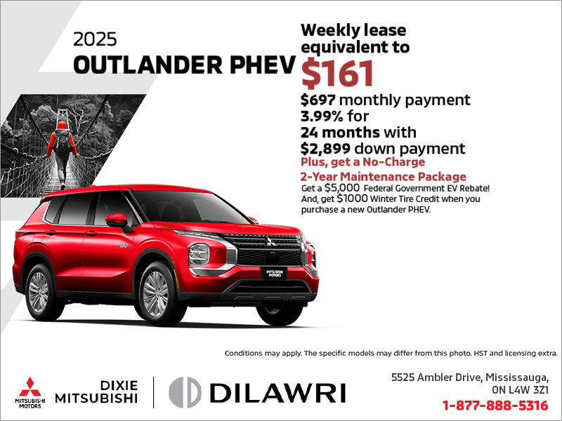 Get the 2025 Mitsubishi Outlander PHEV