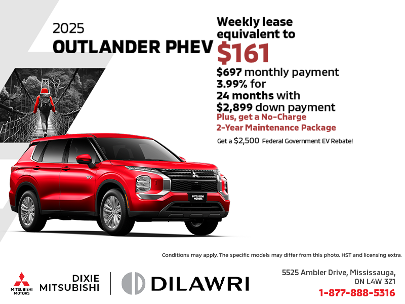 Get the 2025 Mitsubishi Outlander PHEV