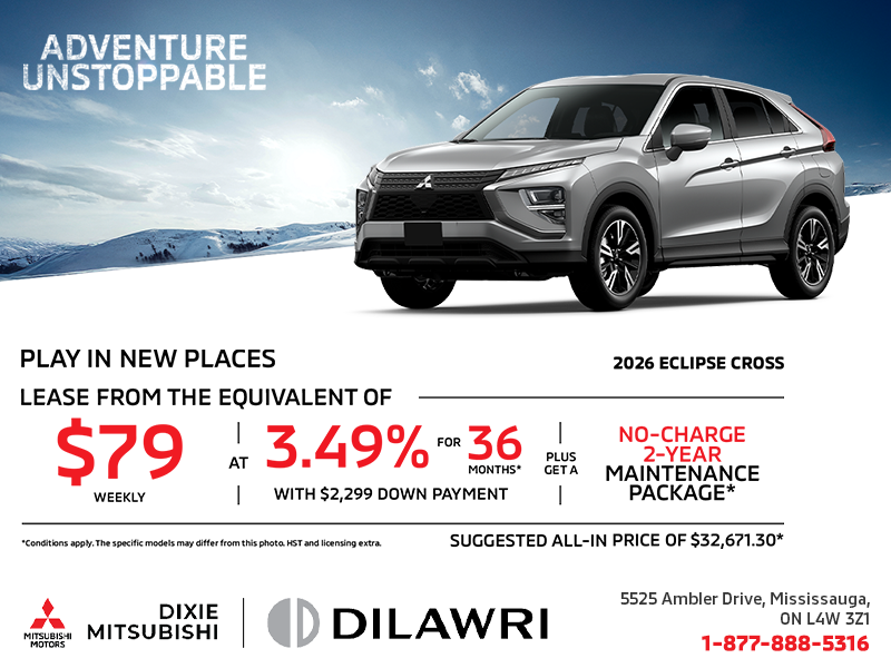 Get the 2026 Mitsubishi Eclipse Cross