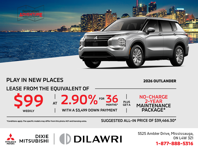 Get the 2026 Mitsubishi Outlander