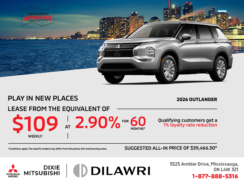 Get the 2026 Mitsubishi Outlander