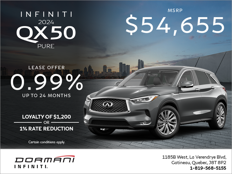 Get the 2024 INFINITI QX50!