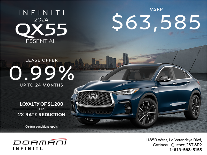 Get the 2024 INFINITI QX55!