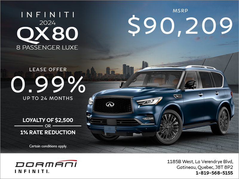 Get the 2024 INFINITI QX80!