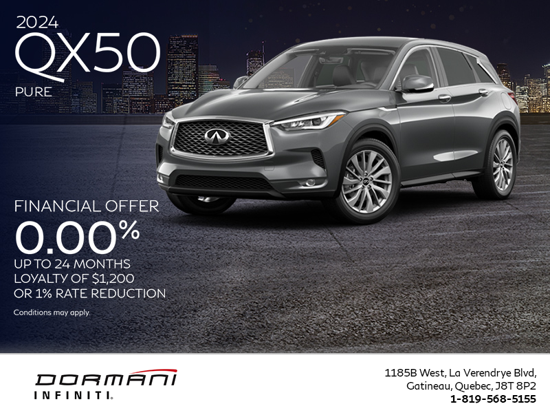 Get the 2024 INFINITI QX50!