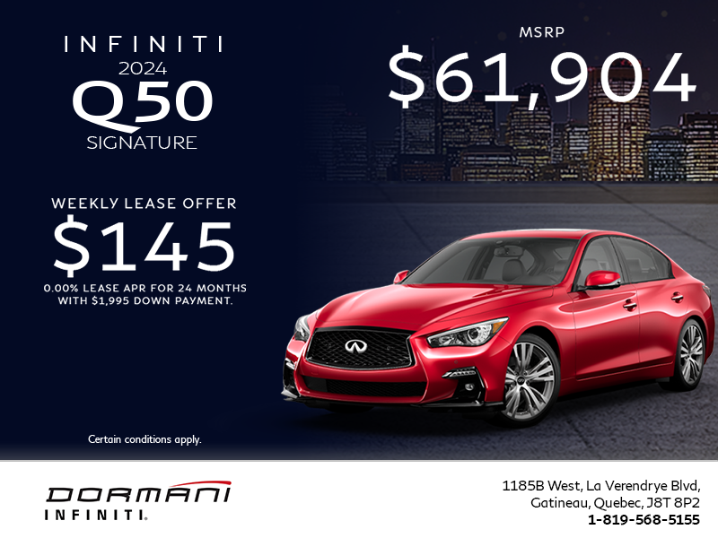 Get the 2024 INFINITI Q50!