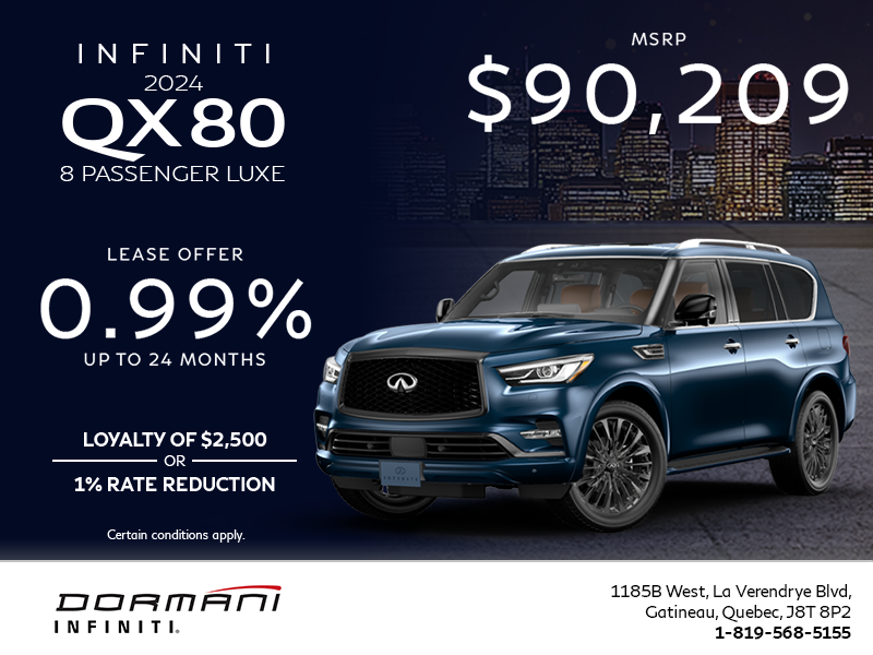 Get the 2024 INFINITI QX80!