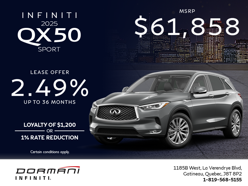 Get the 2025 INFINITI QX50!