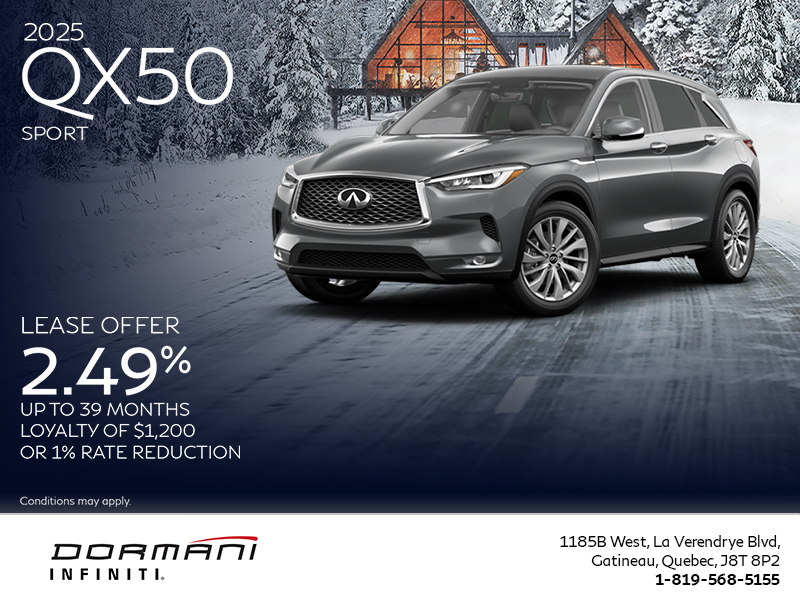 Get the 2025 INFINITI QX50!