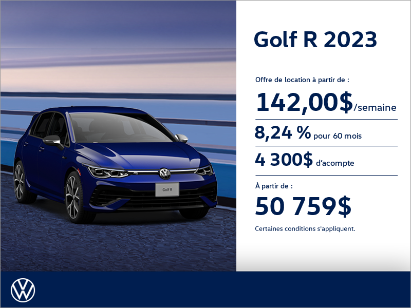 Procurezvous la Golf R 2023 Drummondville Volkswagen Drummondville
