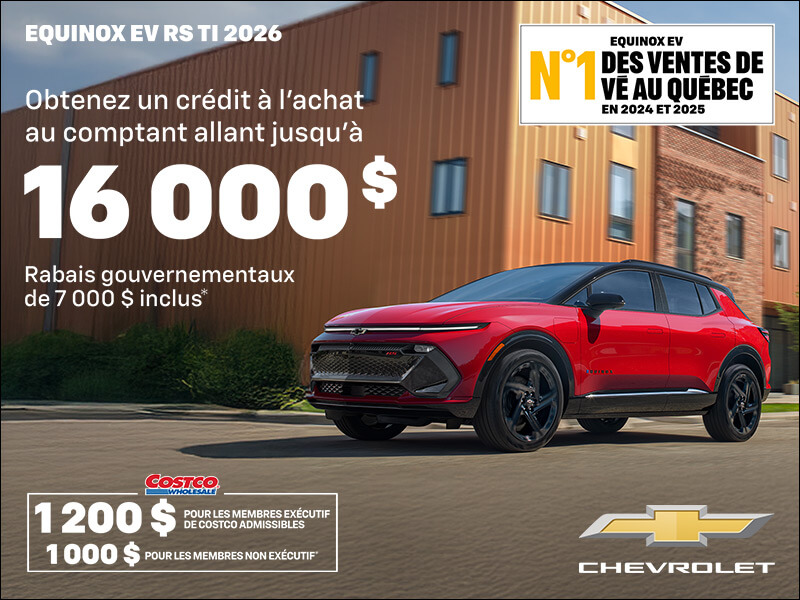Procurez-vous le Chevrolet Equinox EV 2026