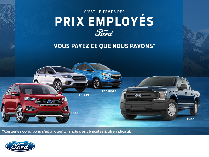 L'événement des prix employés Ford!