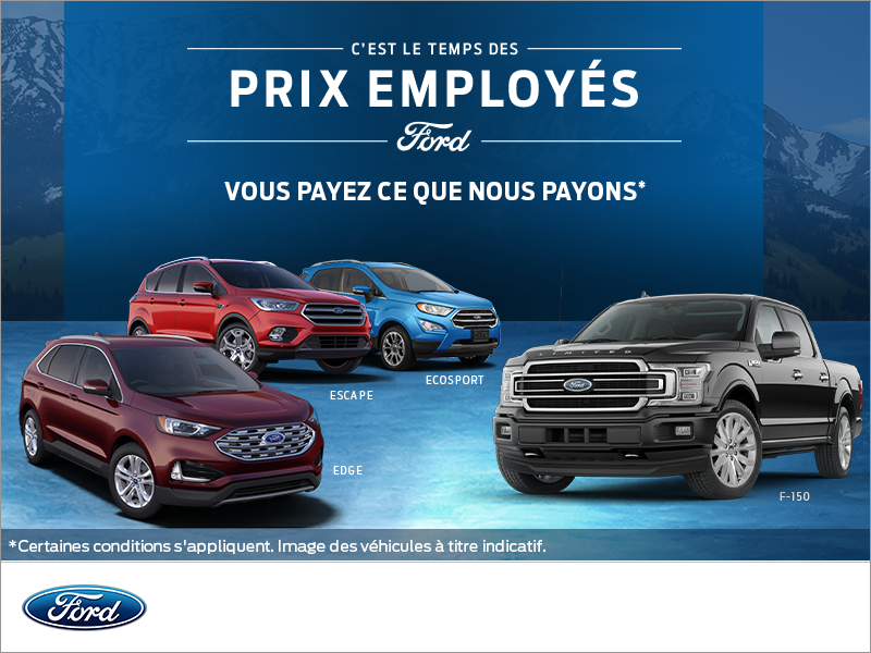 L'événement des prix employés Ford!