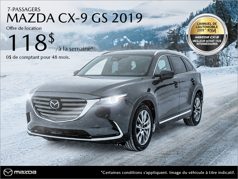 Procurez-vous la Mazda CX-9 2019!