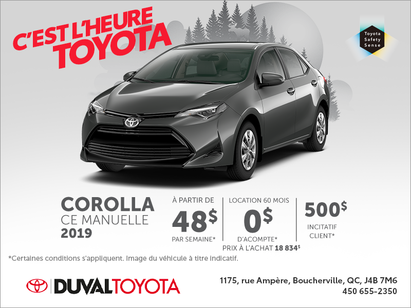Toyota Corolla CE 2019