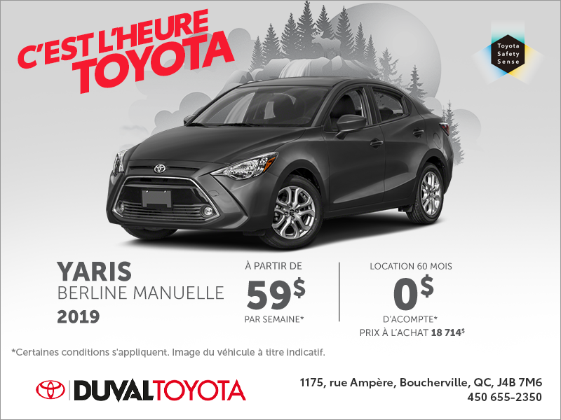 Toyota Yaris Berline 2019