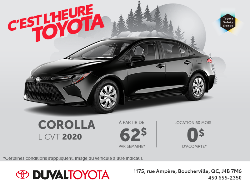 Toyota Corolla L CVT 2020