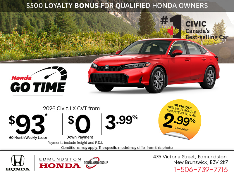 Get the 2026 Honda Civic!