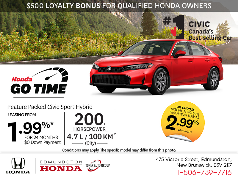 Get the 2026 Honda Civic Sport Hybrid!
