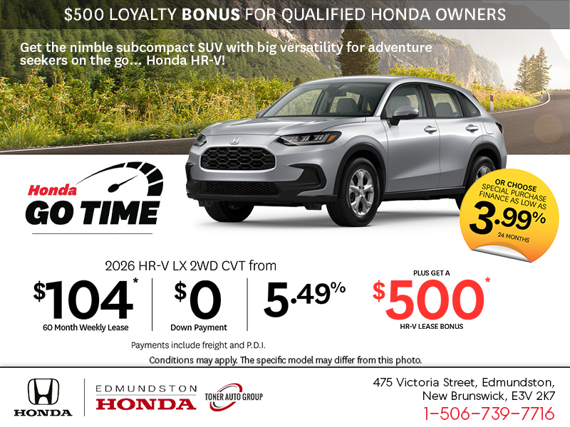 Get the 2026 Honda HR-V!