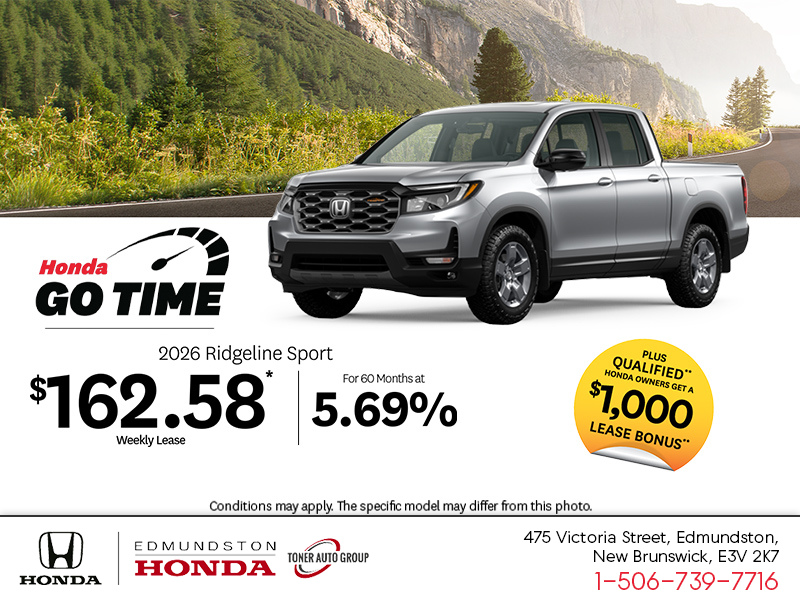 Get the 2026 Honda Ridgeline!