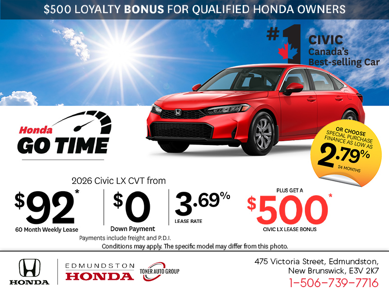 Get the 2026 Honda Civic!