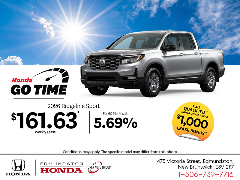 Get the 2026 Honda Ridgeline!