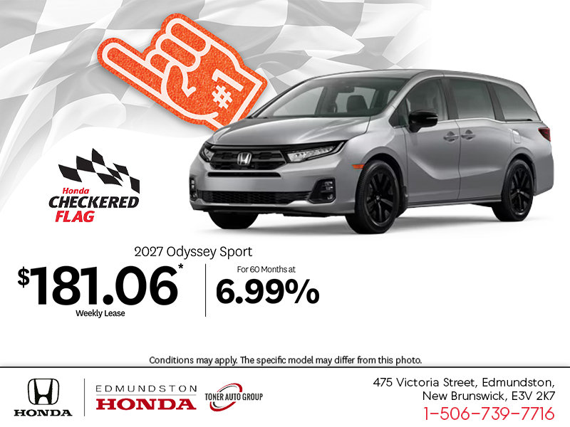 Get the 2027 Honda Odyssey!