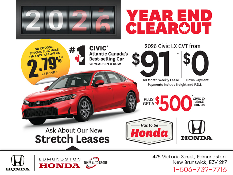 Get the 2026 Honda Civic!