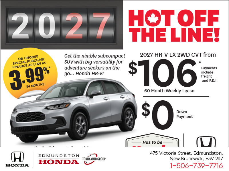Get the 2027 Honda HR-V!