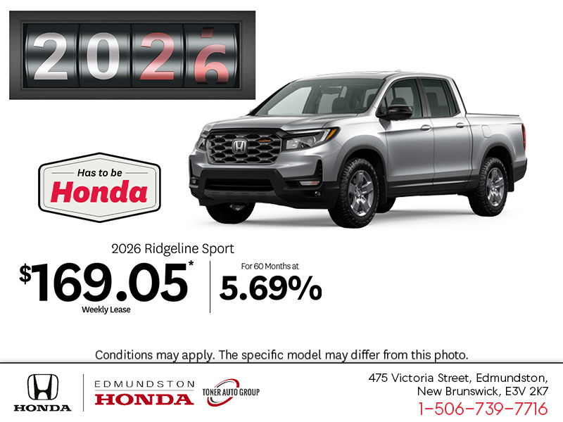 Get the 2026 Honda Ridgeline!