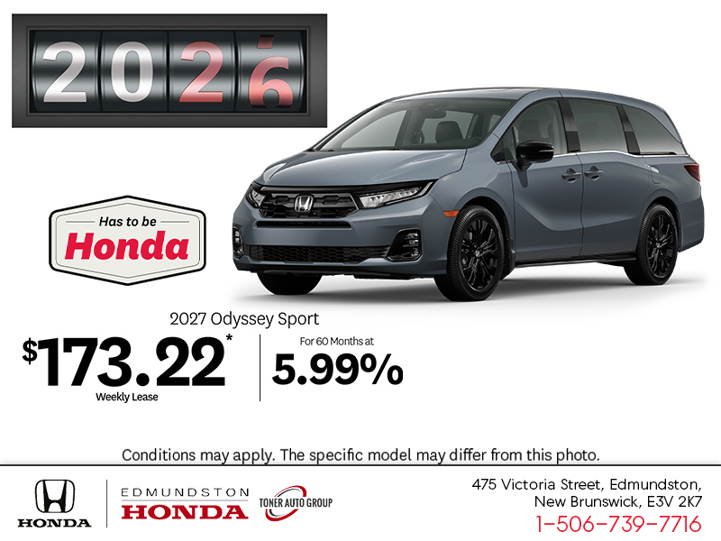Get the 2027 Honda Odyssey!