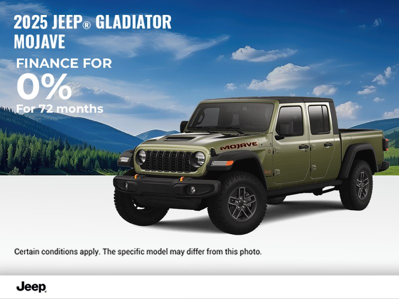 Get the 2025 Jeep Gladiator!