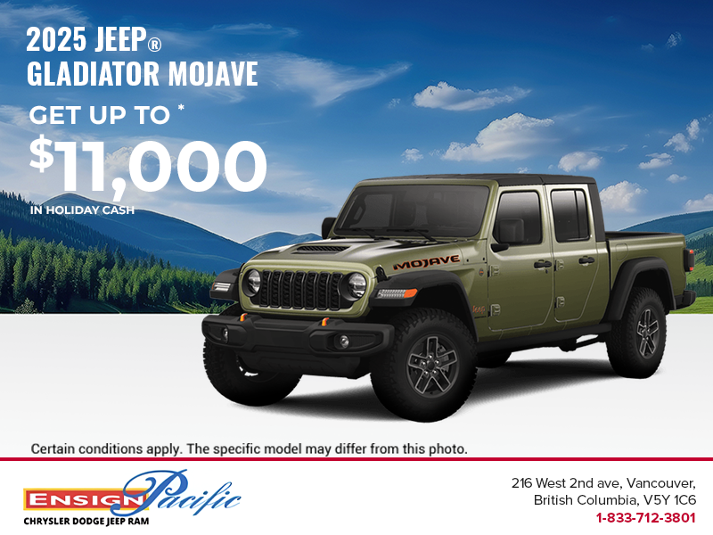Get the 2025 Jeep Gladiator!