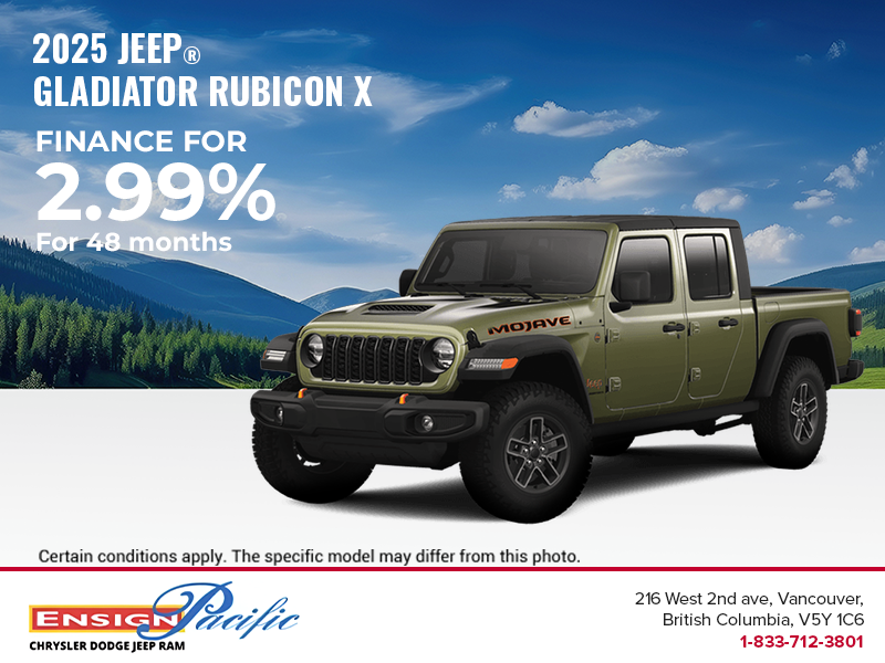 Get the 2025 Jeep Gladiator!