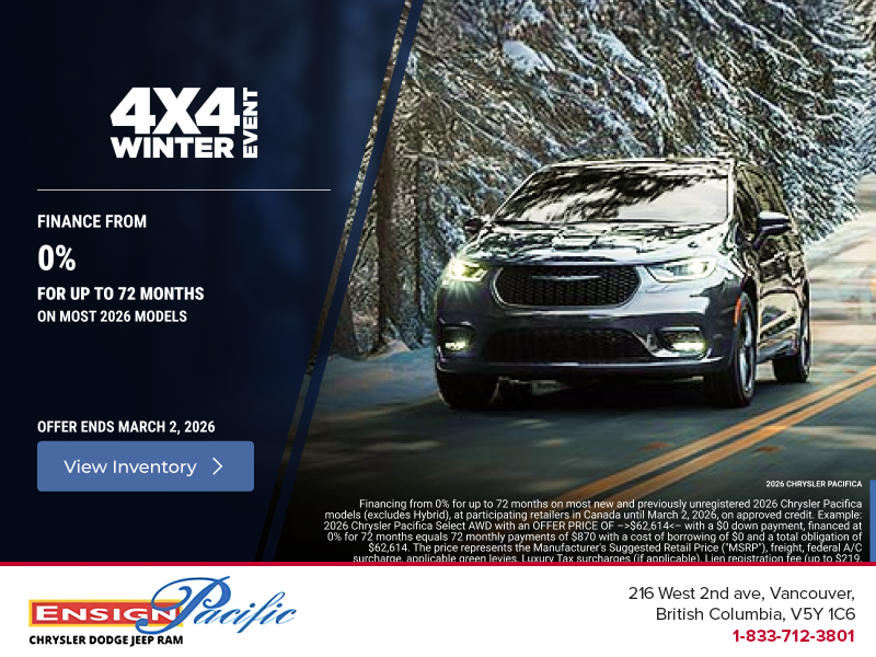 2026 Chrysler Pacifica