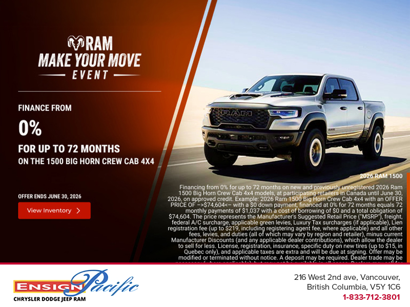 Get the 2026 RAM 1500