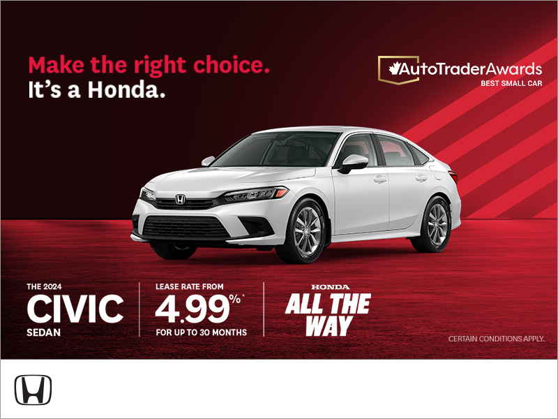 Get the 2024 Honda Civic! | St-Constant Honda