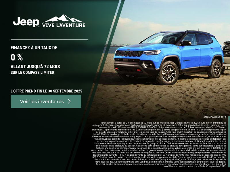 L'événement mensuel de Jeep