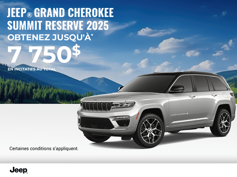 Conduisez un Jeep Grand Cherokee 2025
