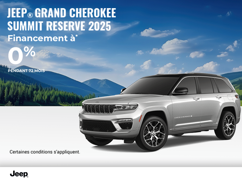 Conduisez un Jeep Grand Cherokee 2025