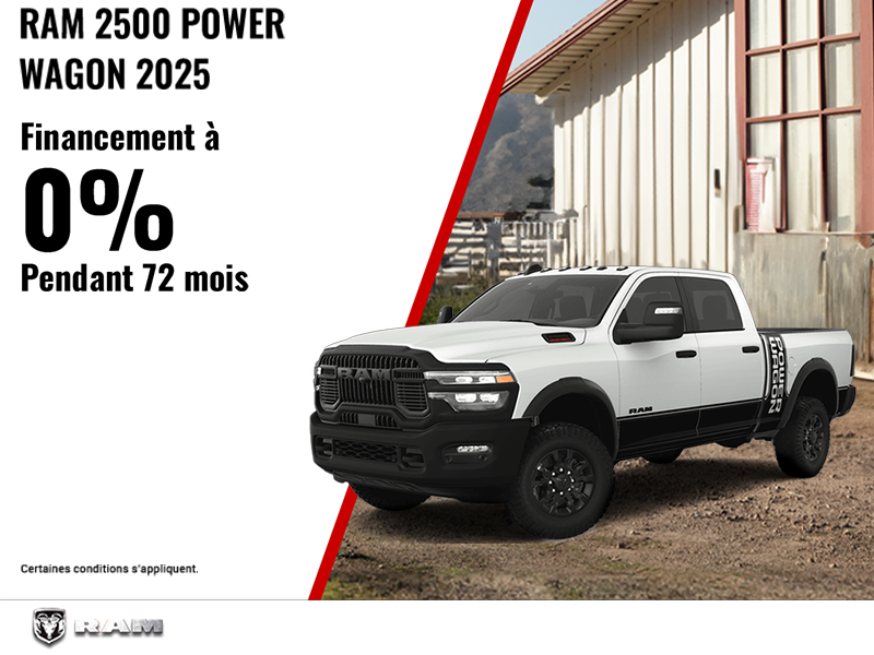 Procurez-vous le RAM 2500 2025