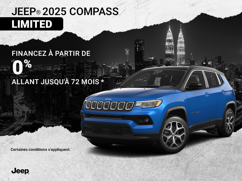 Conduisez un Jeep Compass 2025!
