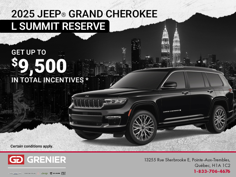 Get the 2025 Jeep Grand Cherokee L!